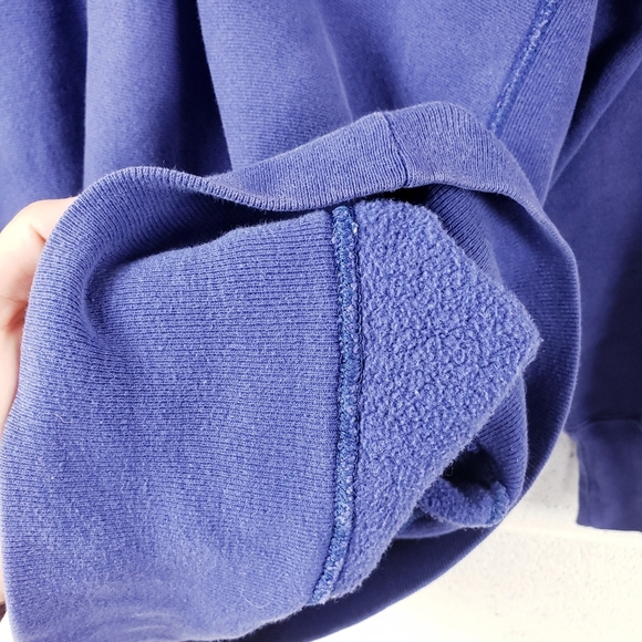 Vintage 90s Champion Reverse Weave Sweatshirt Crewneck Size L Blue Purple - Picture 5 of 8